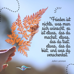 Den Frieden in mir kultivieren